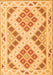 Serging Thickness of Machine Washable Southwestern Orange Country Area Rugs, wshcon1873org