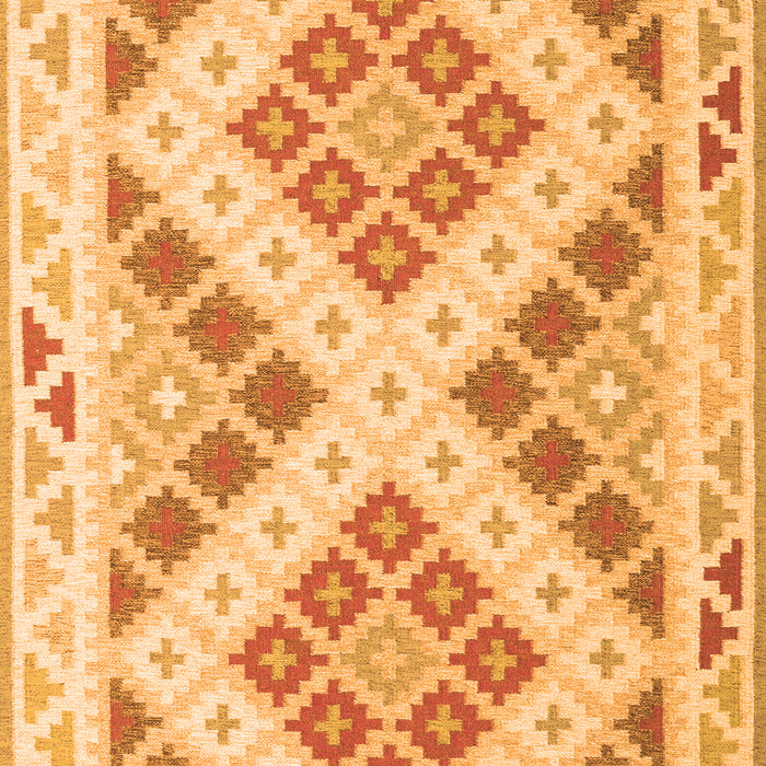 Serging Thickness of Machine Washable Southwestern Orange Country Area Rugs, wshcon1873org