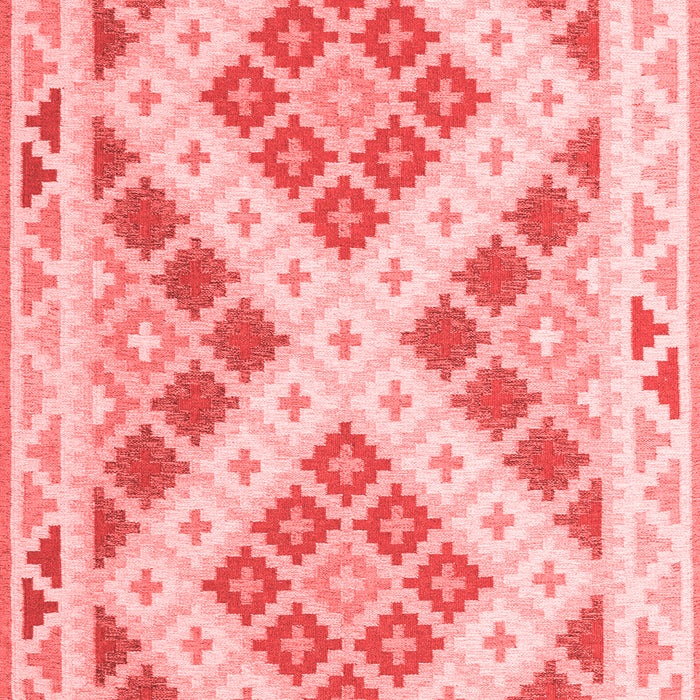 Machine Washable Southwestern Red Country Rug, wshcon1873red