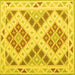 Square Southwestern Yellow Country Rug, con1873yw