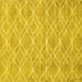 Square Abstract Yellow Contemporary Rug, con1874yw