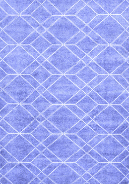 Abstract Blue Contemporary Rug, con1874blu