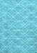 Machine Washable Abstract Light Blue Contemporary Rug, wshcon1874lblu