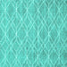 Square Machine Washable Abstract Turquoise Contemporary Area Rugs, wshcon1874turq