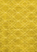 Abstract Yellow Contemporary Rug, con1874yw