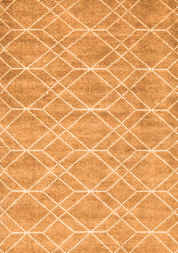 Abstract Orange Contemporary Rug, con1874org