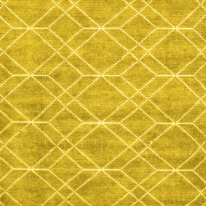 Machine Washable Abstract Yellow Contemporary Rug, wshcon1874yw