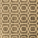 Square Machine Washable Abstract Brown Contemporary Rug, wshcon1875brn