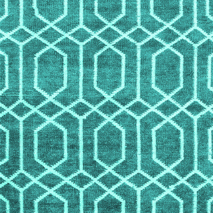 Machine Washable Abstract Turquoise Contemporary Area Rugs, wshcon1875turq