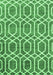 Machine Washable Abstract Emerald Green Contemporary Area Rugs, wshcon1875emgrn