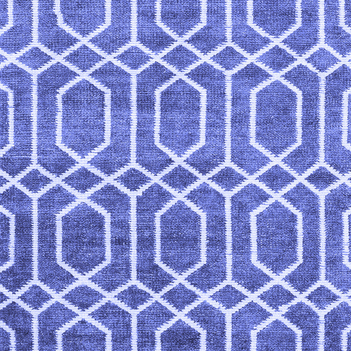 Machine Washable Abstract Blue Contemporary Rug, wshcon1875blu