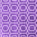 Square Machine Washable Abstract Purple Contemporary Area Rugs, wshcon1875pur