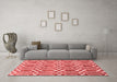 Contemporary Red Washable Rugs