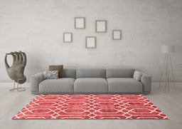 Contemporary Red Washable Rugs