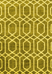 Abstract Yellow Contemporary Rug, con1875yw