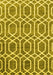 Abstract Yellow Contemporary Rug, con1875yw