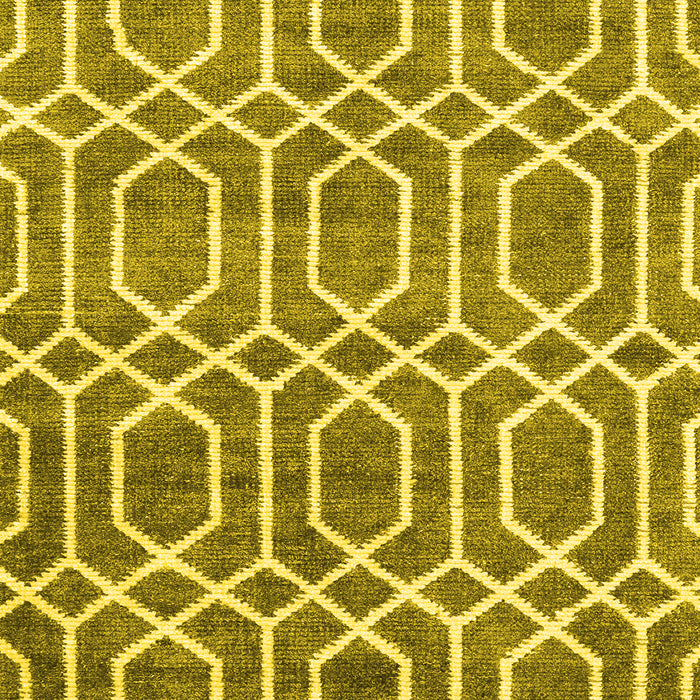 Abstract Yellow Contemporary Rug, con1875yw