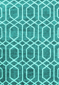 Abstract Turquoise Contemporary Rug, con1875turq