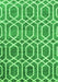 Abstract Green Contemporary Rug, con1875grn