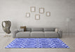 Machine Washable Abstract Blue Contemporary Rug in a Living Room, wshcon1875blu