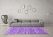 Machine Washable Abstract Purple Contemporary Area Rugs in a Living Room, wshcon1875pur