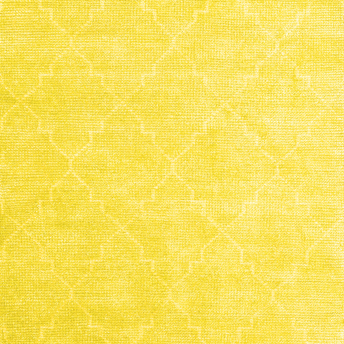 Machine Washable Abstract Yellow Contemporary Rug, wshcon1876yw