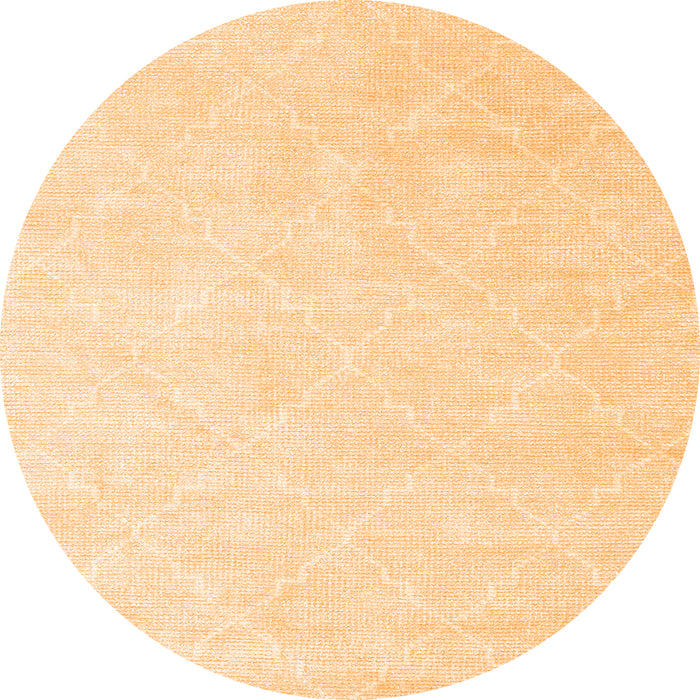 Square Abstract Orange Contemporary Rug, con1876org