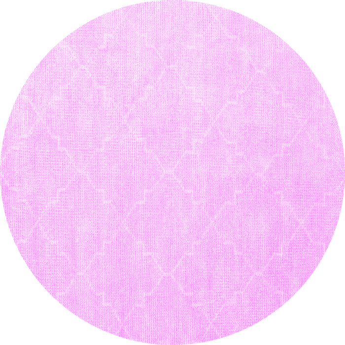 Round Abstract Pink Contemporary Rug, con1876pnk