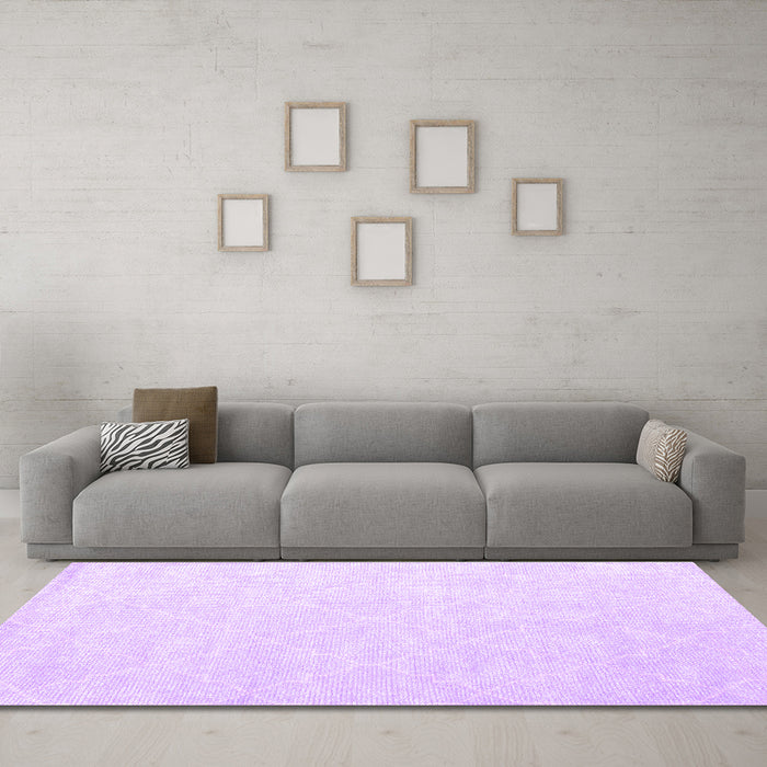 Machine Washable Abstract Purple Contemporary Area Rugs in a Living Room, wshcon1876pur