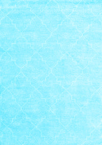 Abstract Light Blue Contemporary Rug, con1876lblu