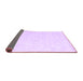 Sideview of Abstract Purple Contemporary Rug, con1876pur