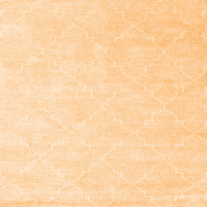 Round Machine Washable Abstract Orange Contemporary Area Rugs, wshcon1876org