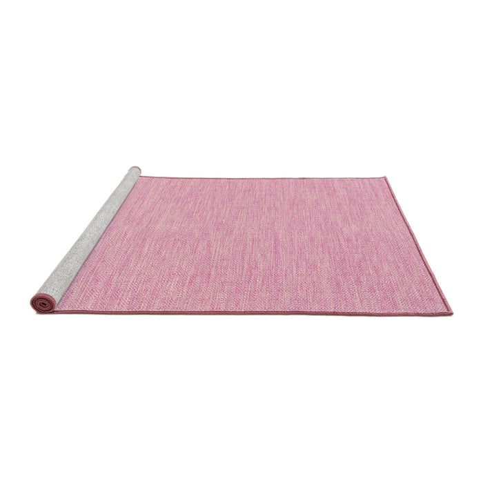 Serging Thickness of Machine Washable Contemporary Dark Hot Pink Rug, wshcon1877