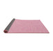 Thickness of Contemporary Dark Hot Pink Modern Rug, con1877