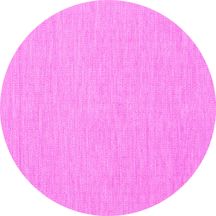 Round Machine Washable Abstract Pink Contemporary Rug, wshcon1877pnk