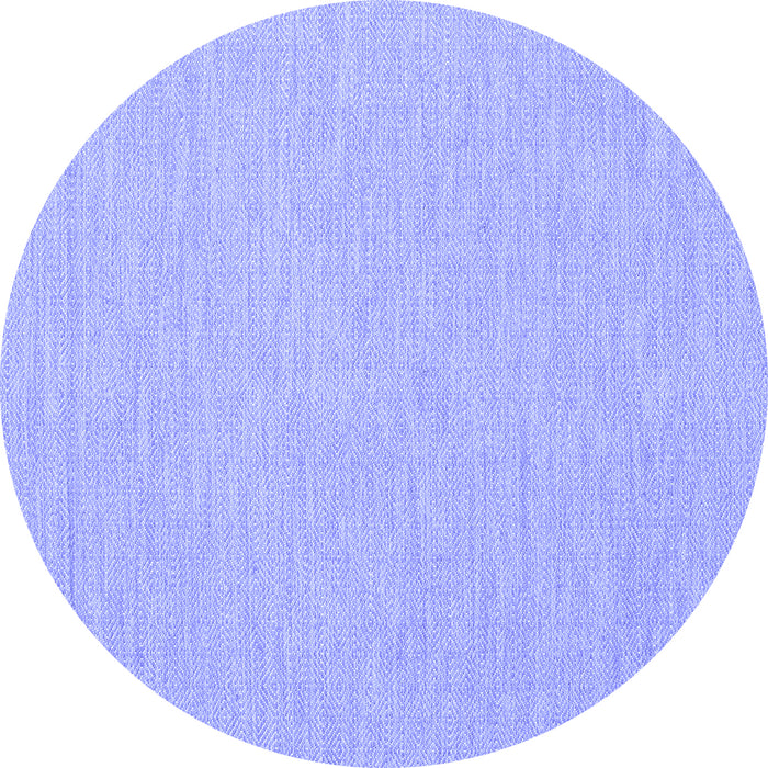 Round Machine Washable Abstract Blue Contemporary Rug, wshcon1877blu
