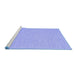 Sideview of Machine Washable Abstract Blue Contemporary Rug, wshcon1877blu