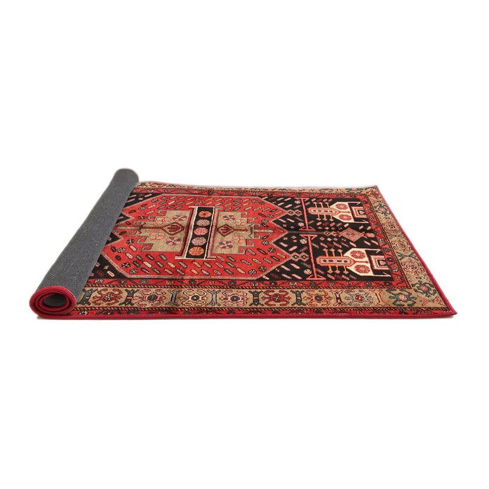 Thickness of Contemporary Rust Pink Modern Rug, con1878
