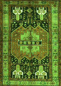 Abstract Green Contemporary Rug, con1878grn