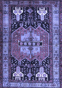 Abstract Blue Contemporary Rug, con1878blu