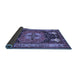 Sideview of Abstract Blue Contemporary Rug, con1878blu