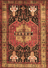 Abstract Brown Contemporary Rug, con1878brn