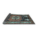 Sideview of Abstract Light Blue Contemporary Rug, con1878lblu