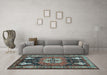 Machine Washable Abstract Light Blue Contemporary Rug in a Living Room, wshcon1878lblu