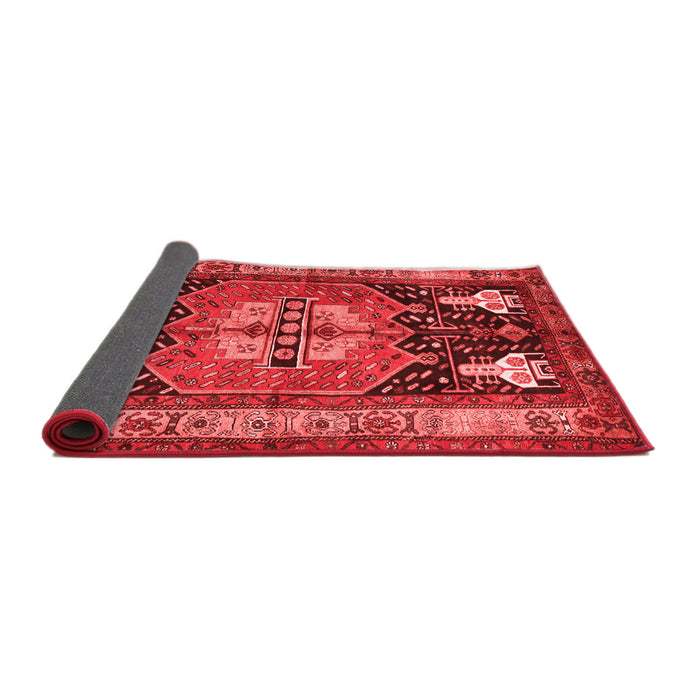 Abstract Red Contemporary Area Rugs