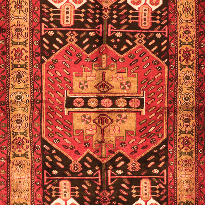 Abstract Orange Contemporary Rug, con1878org