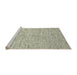 Serging Thickness of Machine Washable Contemporary Khaki Green Rug, wshcon1879