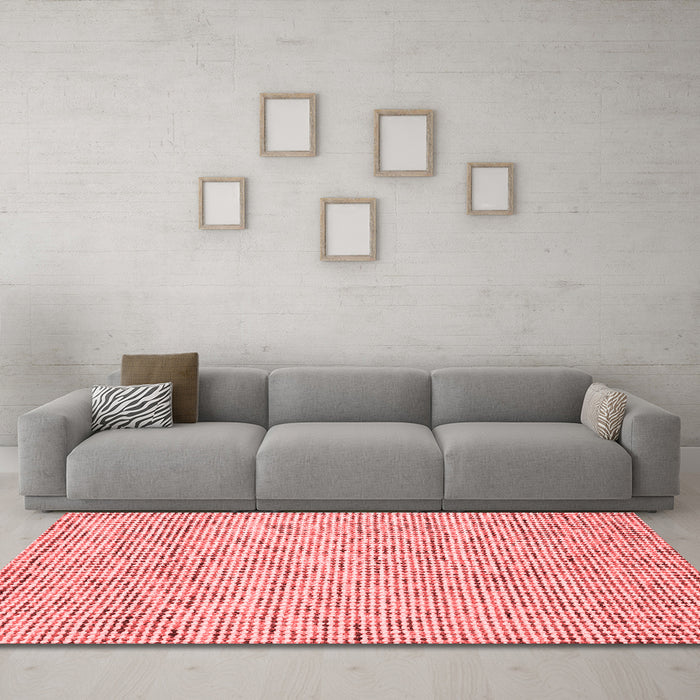 Contemporary Red Washable Rugs