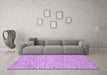 Machine Washable Abstract Purple Contemporary Area Rugs in a Living Room, wshcon1879pur