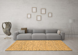 Machine Washable Abstract Orange Contemporary Area Rugs in a Living Room, wshcon1879org